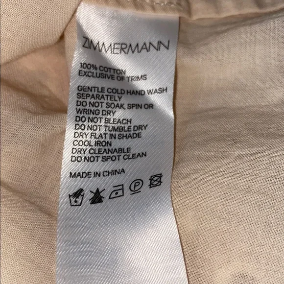 Zimmermann Cotton Maxi Dress Laelia Diamond Flutter with Meadow Floral Print - Picture 12 of 12